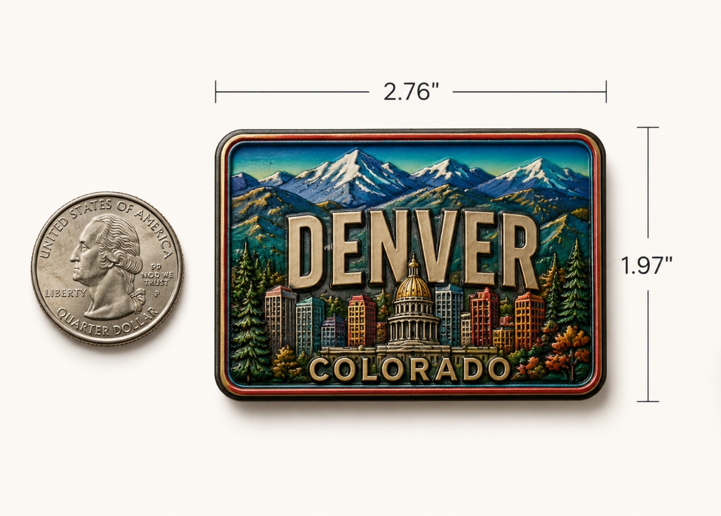 Size comparison next to US Quarter