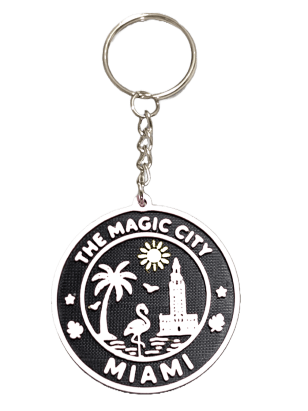 Miami Keychain – Black & White