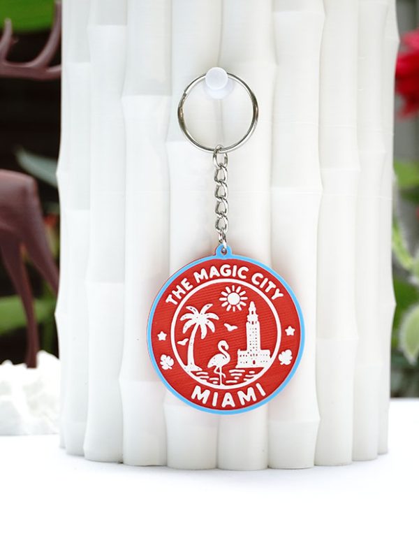 Miami Keychain – Red, White, and Blue