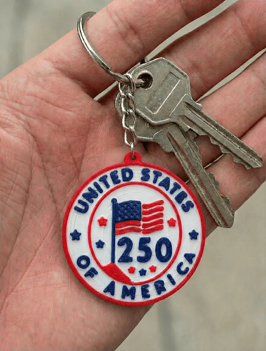 America 250th Anniversary — 3-Pack Keychain - Image 2