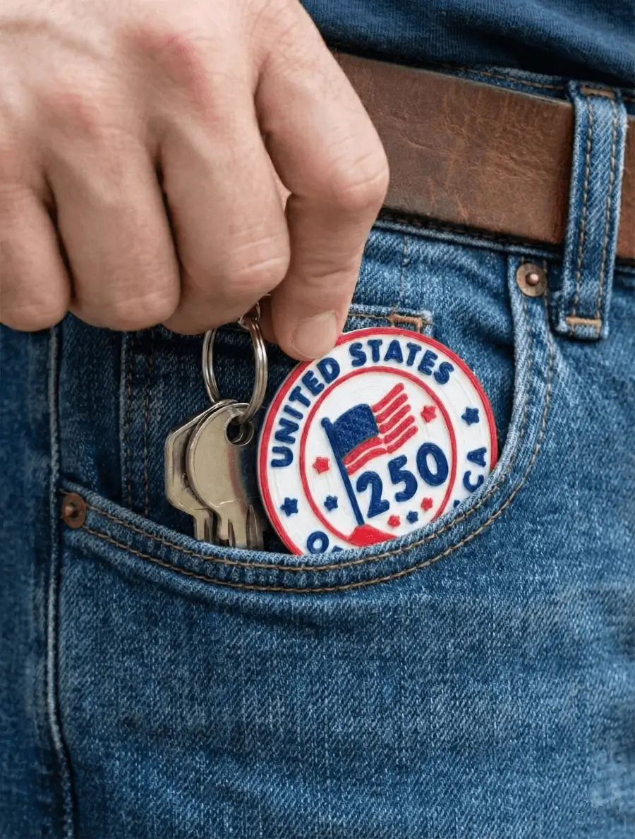 America 250th Anniversary — 3-Pack Keychain - Image 3