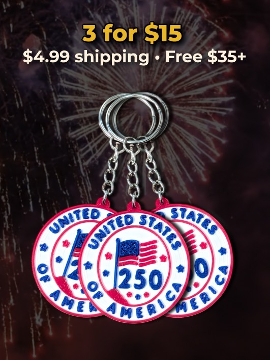 America 250th Anniversary — 3-Pack Keychain - Image 4