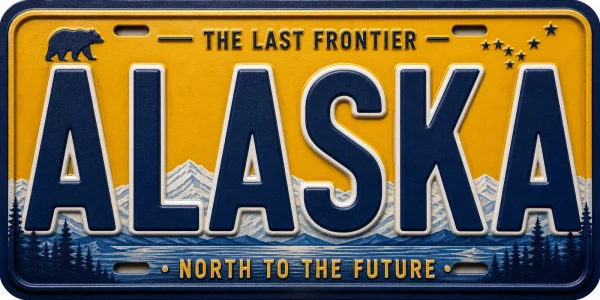 - Alaska — License Plate Replica