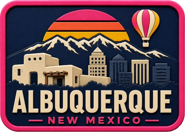 Albuquerque New - Mexico — Vibrant Layers 3D Magnet