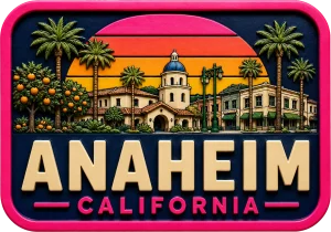 Anaheim - California — Vibrant Layers 3D Magnet