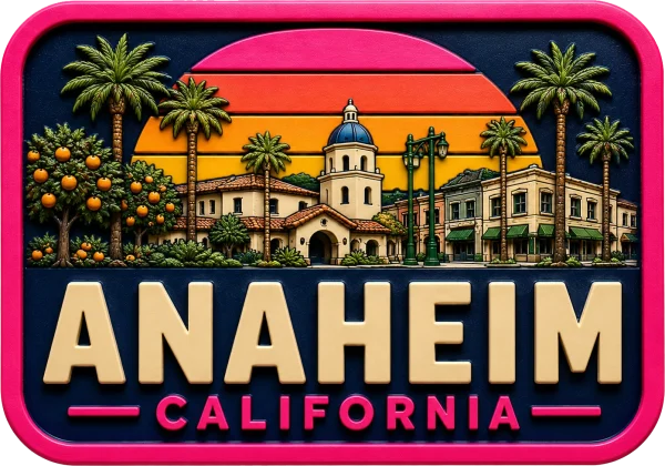 Anaheim - California — Vibrant Layers 3D Magnet