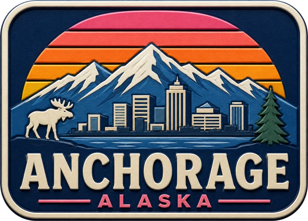 Anchorage - Alaska — Vibrant Layers 3D Magnet