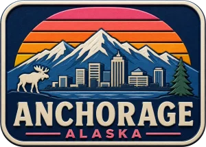 Anchorage - Alaska — Vibrant Layers 3D Magnet