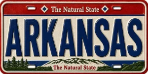 - Arkansas — License Plate Replica