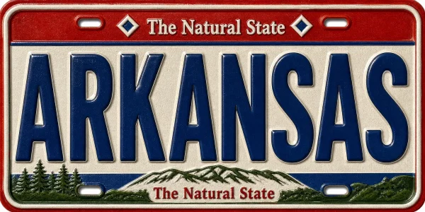 - Arkansas — License Plate Replica