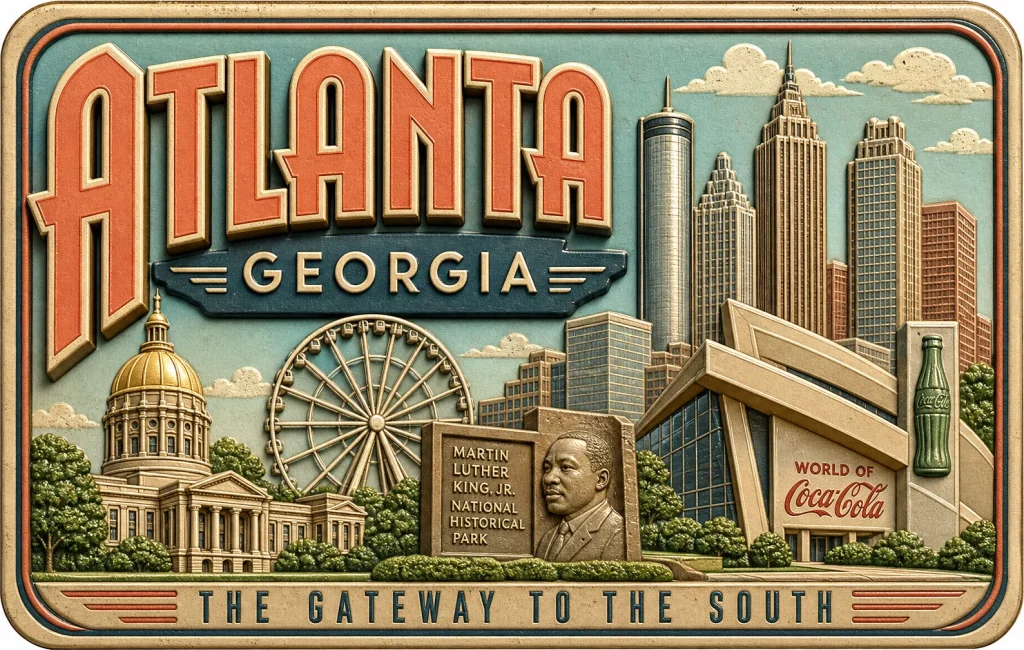 Atlanta - Georgia — Retro Travel Poster