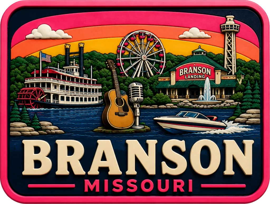 Branson - Missouri — Vibrant Layers 3D Magnet