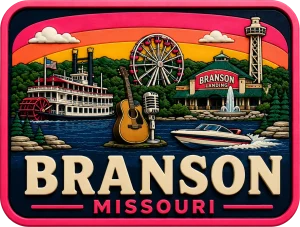 Branson - Missouri — Vibrant Layers 3D Magnet