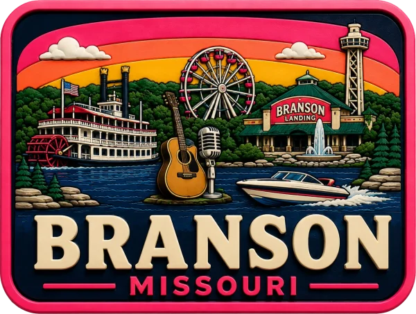 Branson - Missouri — Vibrant Layers 3D Magnet