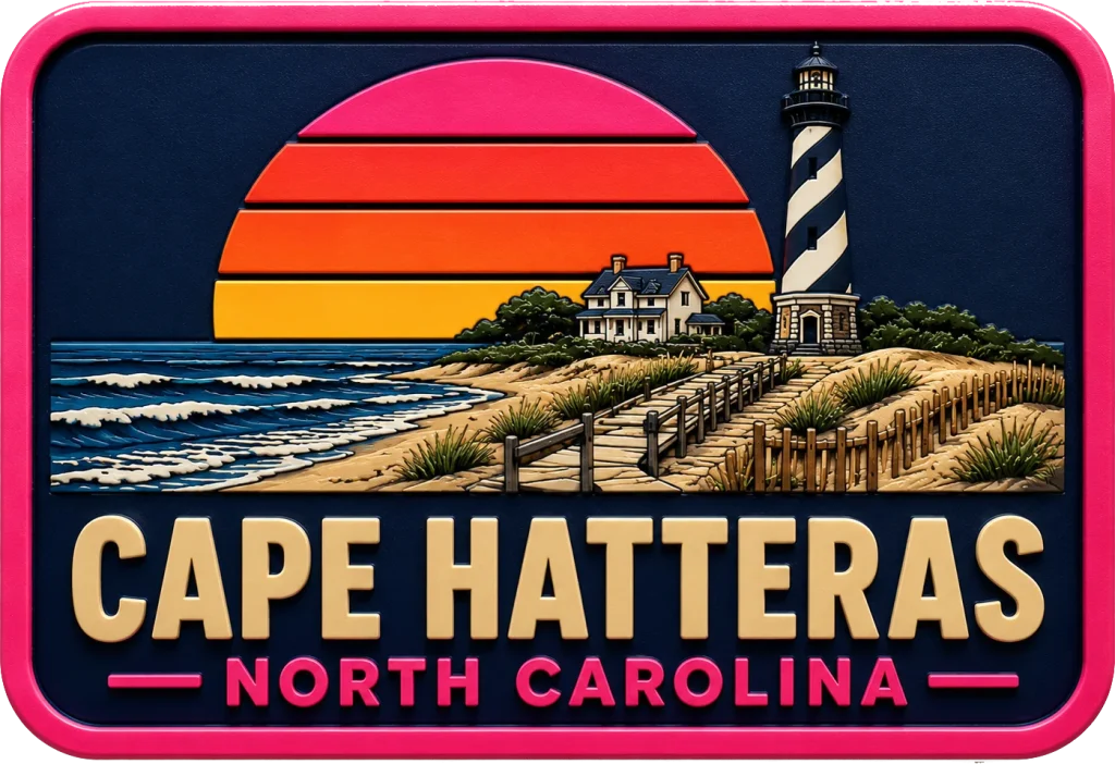 Cape Hatteras North - Carolina — Vibrant Layers 3D Magnet