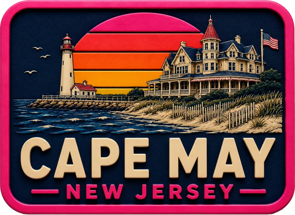 Cape May - New Jersey — Vibrant Layers 3D Magnet