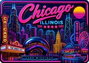 Chicago - Illinois — Neon Retrowave