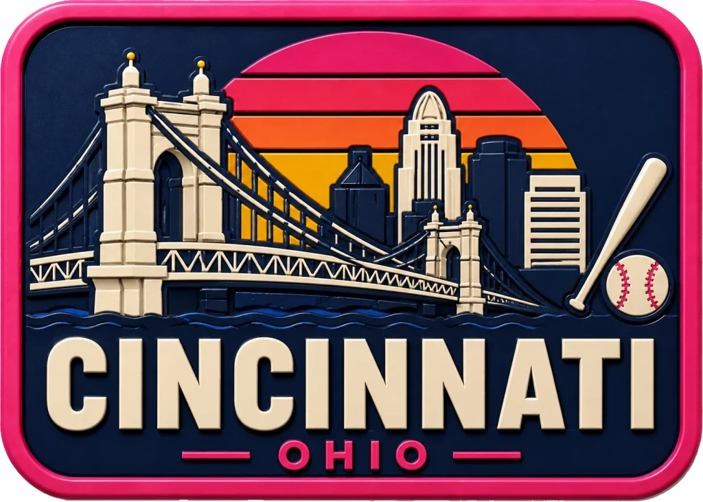 Cincinnati - Ohio — Vibrant Layers 3D Magnet