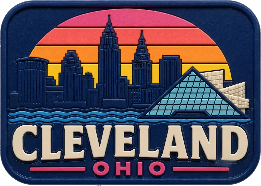 Cleveland - Ohio — Vibrant Layers 3D Magnet