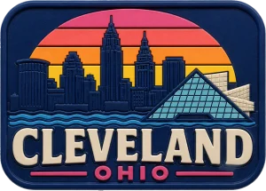 Cleveland - Ohio — Vibrant Layers 3D Magnet
