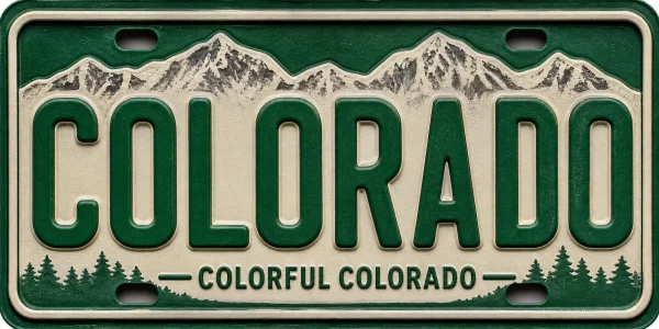 - Colorado — License Plate Replica