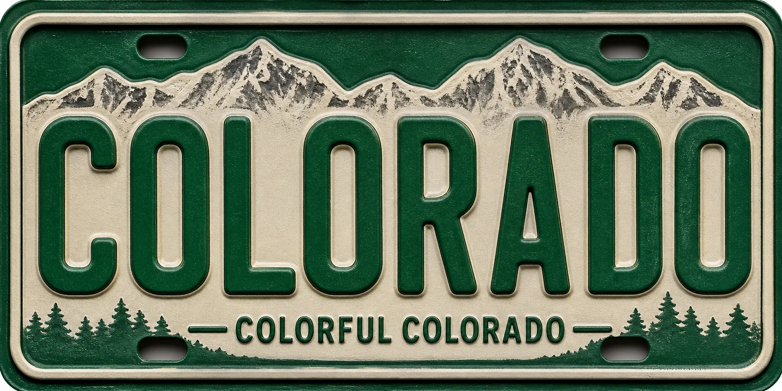 - Colorado — License Plate Replica