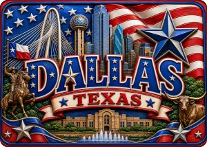 Dallas - Texas — American Patriotic 3D