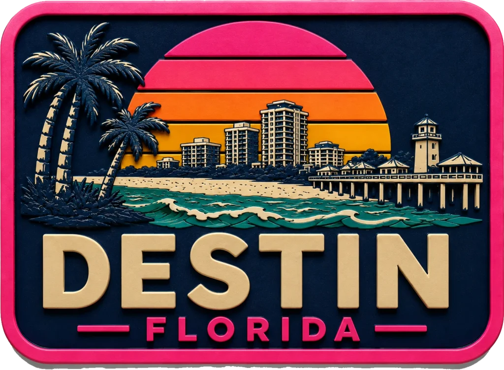 Destin , Florida — Vibrant Layers 3D Magnet