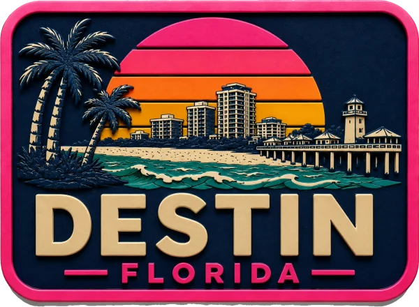 Destin , Florida — Vibrant Layers 3D Magnet