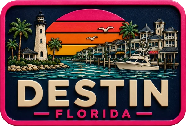 Destin - Florida — Vibrant Layers 3D Magnet