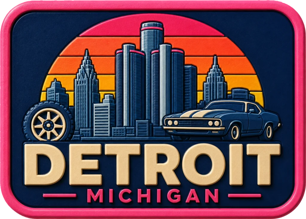 Detroit - Michigan — Vibrant Layers 3D Magnet