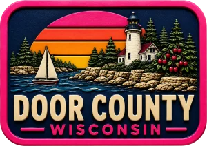 Door County - Wisconsin — Vibrant Layers 3D Magnet