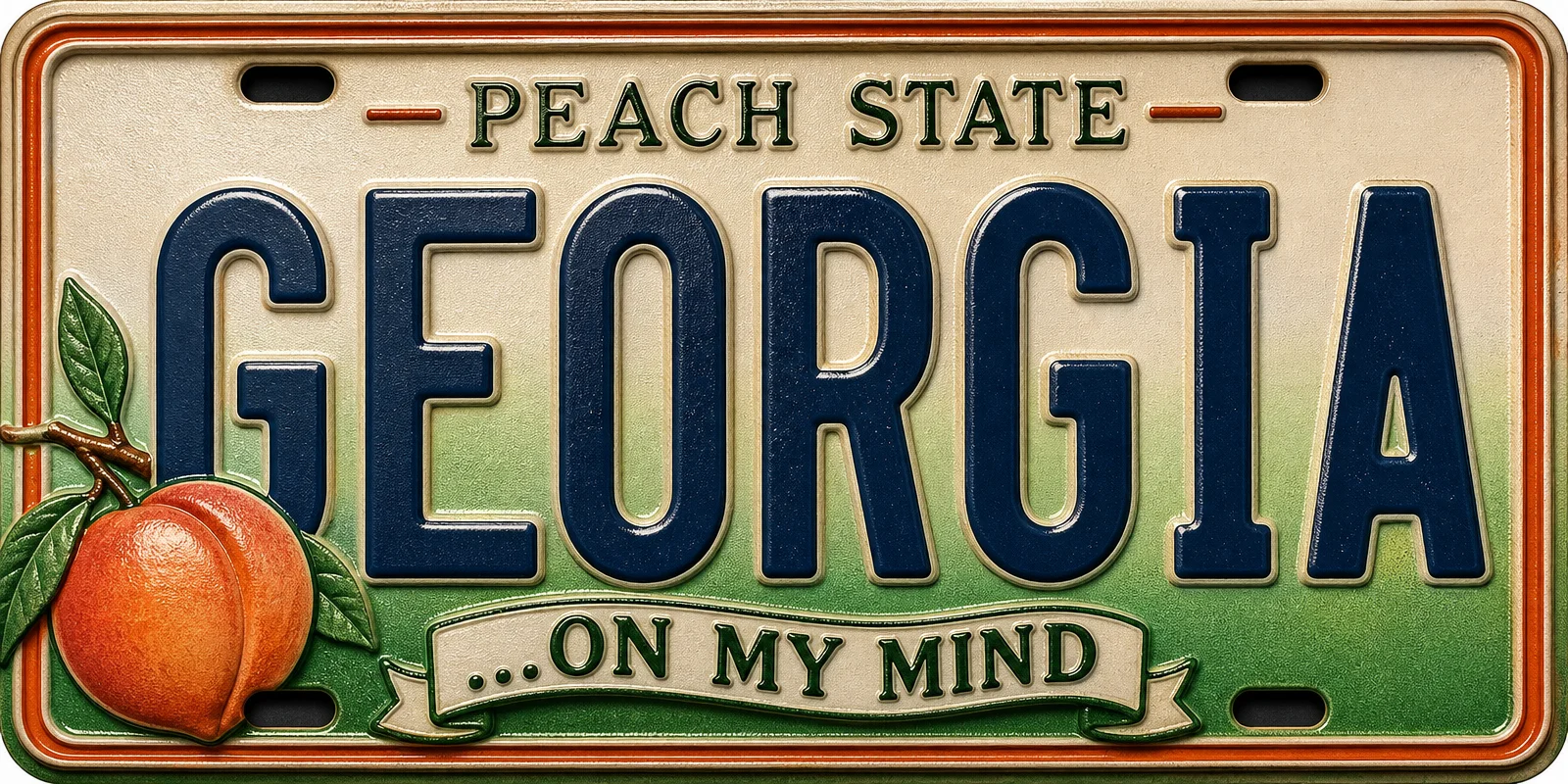 - Georgia — License Plate Replica