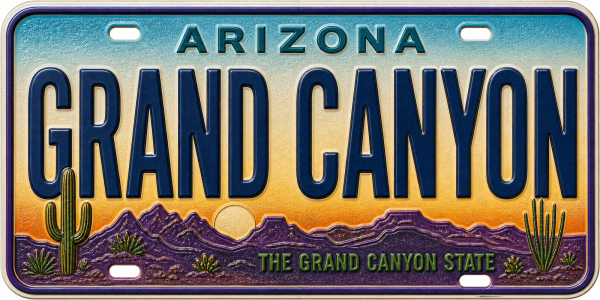 Grand Canyon - Arizona β License Plate Replica