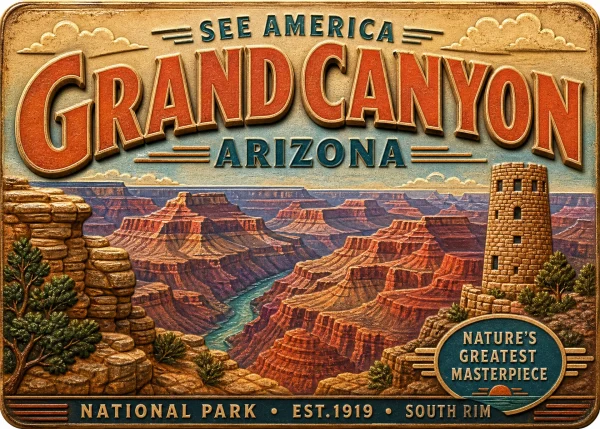 Grand Canyon - Arizona β Retro Travel Poster