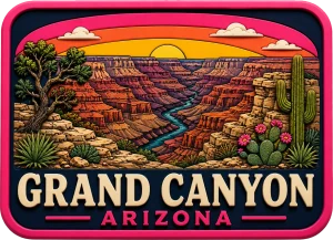 Grand Canyon - Arizona — Vibrant Layers 3D Magnet