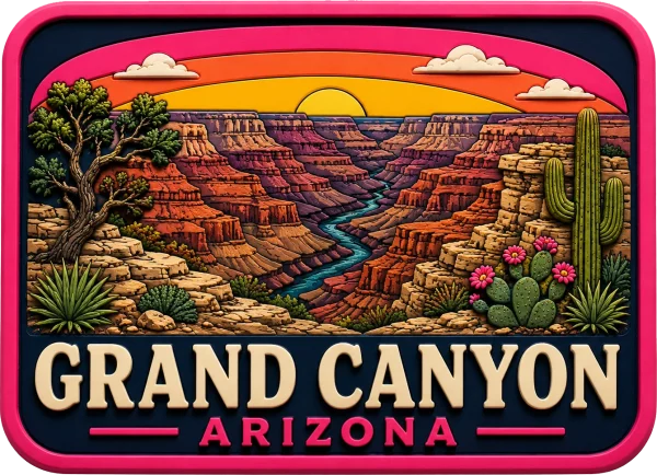 Grand Canyon - Arizona β Vibrant Layers 3D Magnet