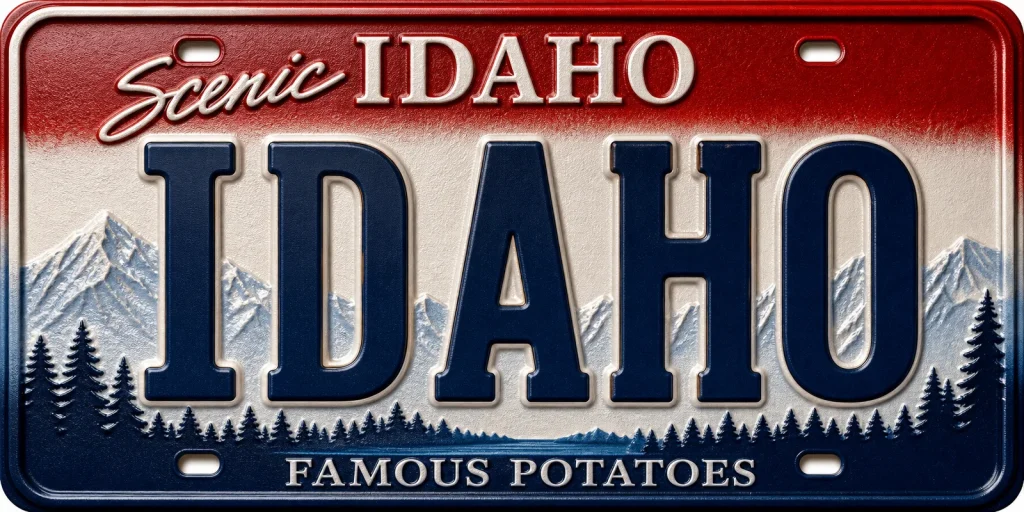 - Idaho — License Plate Replica