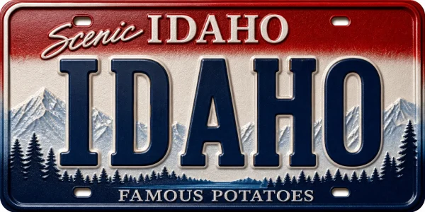 - Idaho — License Plate Replica