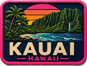 Kauai - Hawaii — Vibrant Layers 3D Magnet