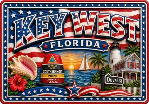 Key West - Florida — American Patriotic 3D