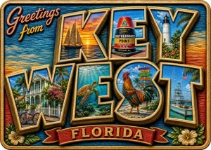 Key West - Florida — Big Letter "Greetings From"