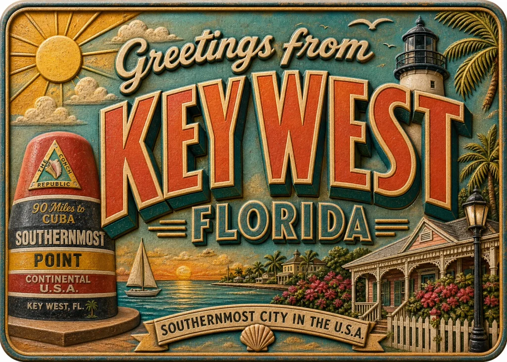 Key West - Florida — Retro Travel Poster