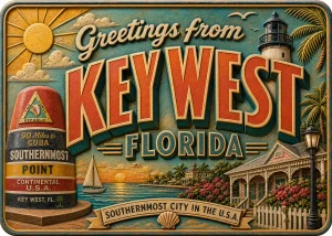 Key West - Florida — Retro Travel Poster