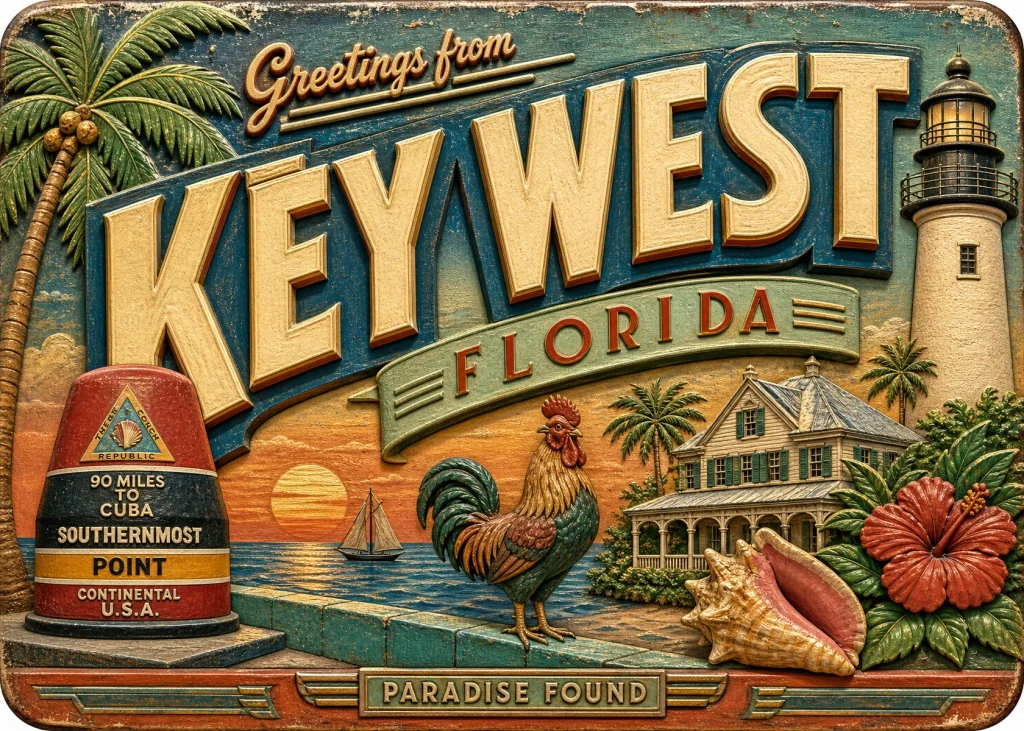 Key West - Florida — Retro Travel Poster