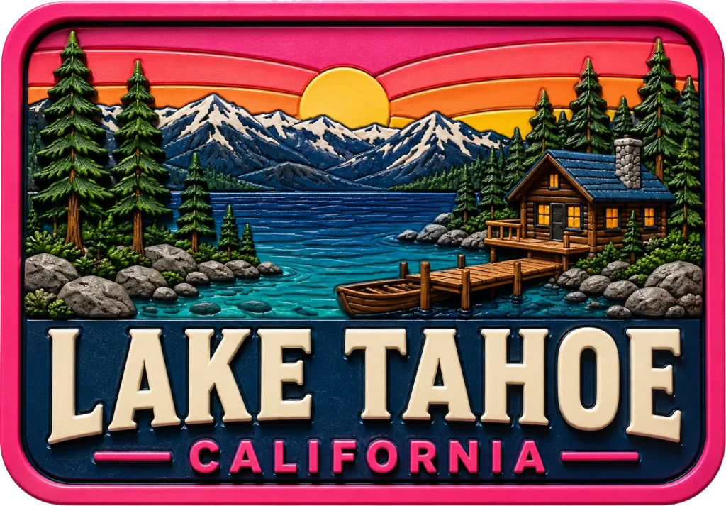 Lake Tahoe - California — Vibrant Layers 3D Magnet