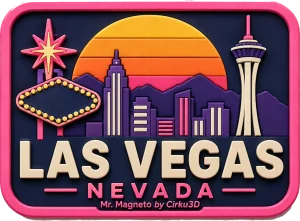 Las Vegas - Nevada — Vibrant Layers 3D Magnet