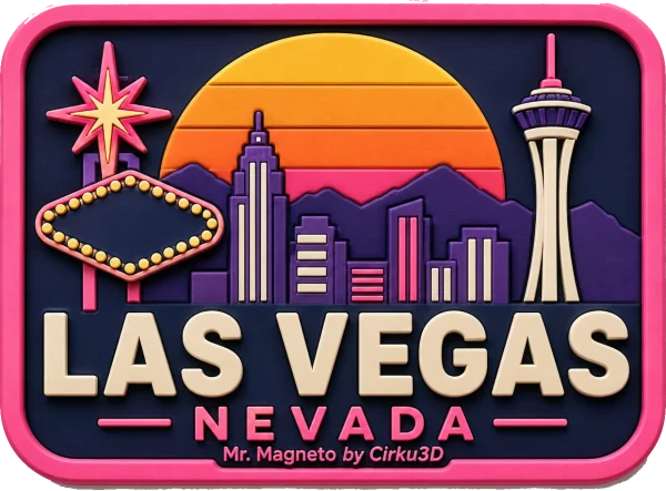 Las Vegas - Nevada β Vibrant Layers 3D Magnet