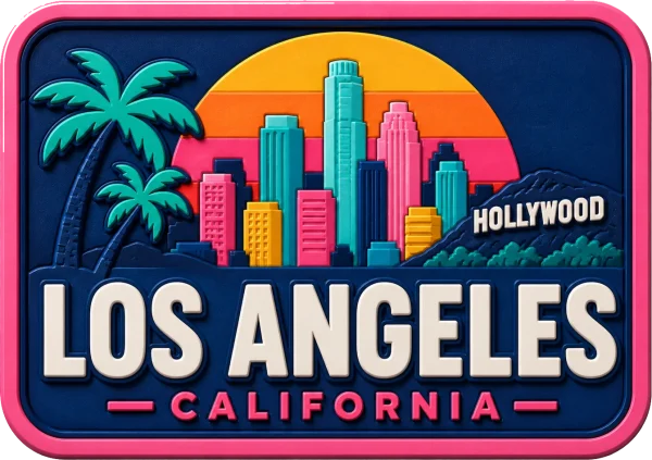 Los Angeles - California β Vibrant Layers 3D Magnet