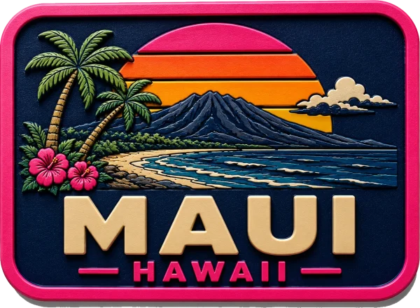 Maui - Hawaii — Vibrant Layers 3D Magnet